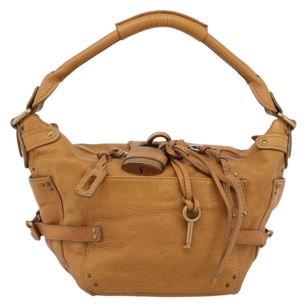 Chloe Leather Paddington Shoulder Bag Brown